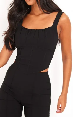 Tall Black Stretch Woven Pants