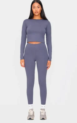 Tall Charcoal High Waisted Active Leggings