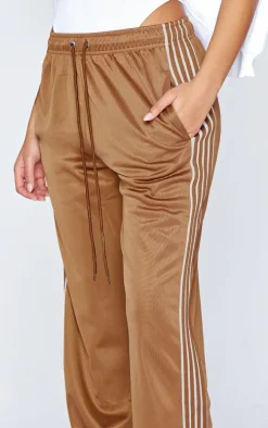Tall Chocolate Tricot Split Hem Sweatpants