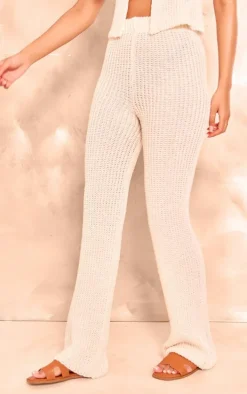 Tall Cream Knit Flares