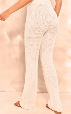 Tall Cream Knit Flares