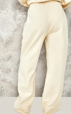 Tall Cream Notre Dame Wide Leg Sweatpants