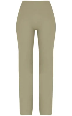 Tall Dark Olive Snatched Sculpt Flared Pants