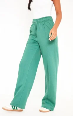 Tall Dark Teal Seam Detail Straight Leg Sweatpants