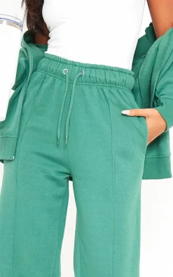 Tall Dark Teal Seam Detail Straight Leg Sweatpants