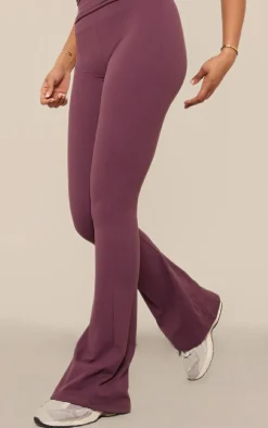 Tall Eggplant Core Collection Tab Snatched Sculpt Foldover Pants