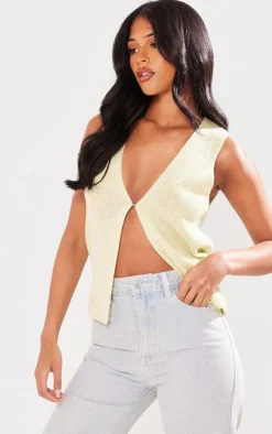 Tall Green Matcha Knitted Vest