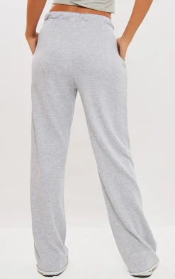 Tall Grey Marl Basic Raw Hem Sweatpants