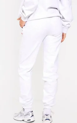 Tall Grey Marl Premium Sports Academy Puff Print Oversized Sweatpants