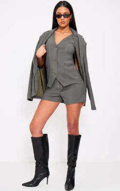 Tall Khaki Tailored Shorts