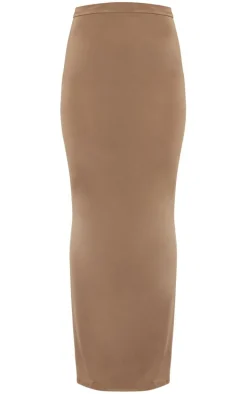 Tall Mocha Brown Midaxi Skirt