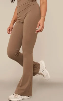 Tall Mocha Core Collection Tab Snatched Sculpt Foldover Pants