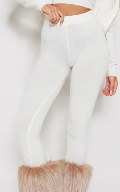 Tall Oatmeal Marl Knit Leggings