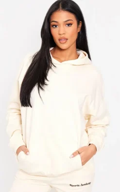 Tall Sand Premium Sports Academy Puff Print Oversized Hoodie