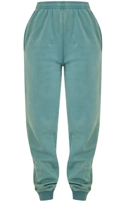 Tall Sea Green Washed Oversized Cuffed Sweatpants