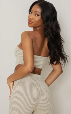 Tall Stone Knitted Cup Detail Bandeau