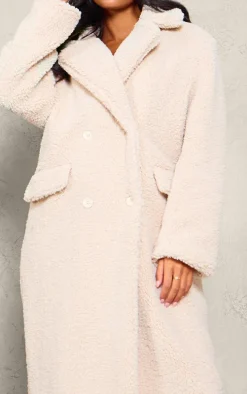 Tall Stone Longline Borg Coat