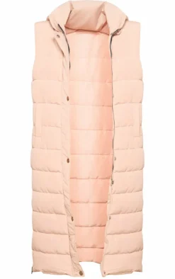 Tall Stone Panel Padded Longline Vest