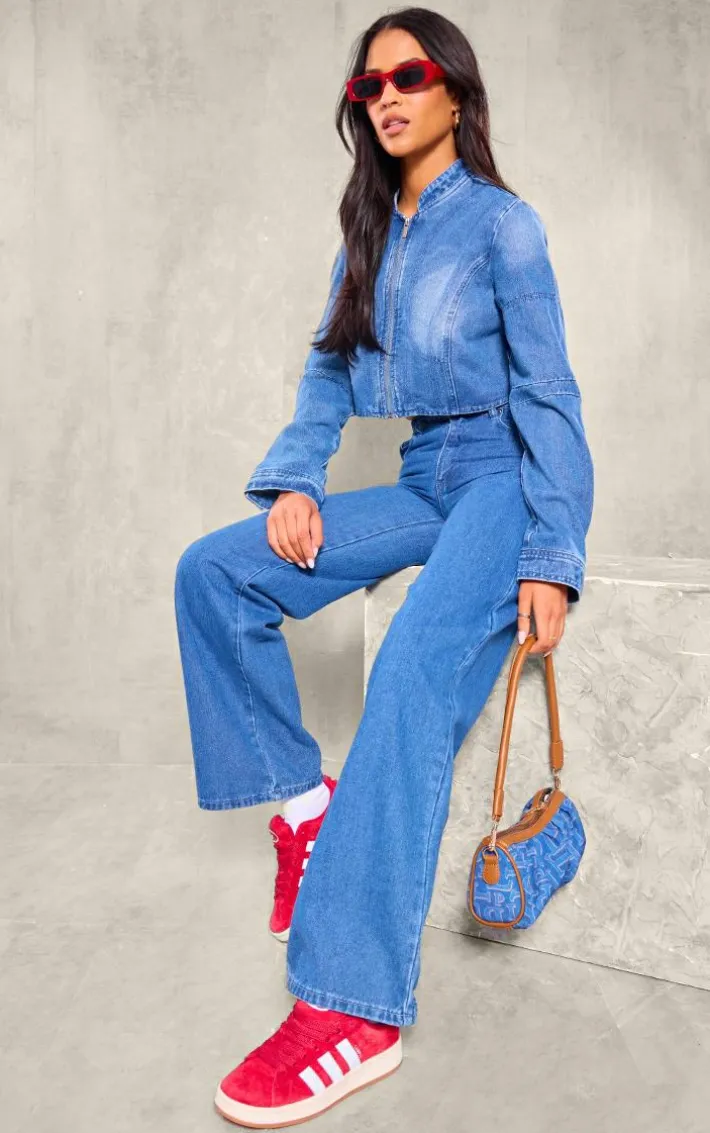 Tall Vintage Wash Low Rise Mom Jeans