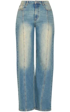 Tall Vintage Wash Wide Leg Jeans