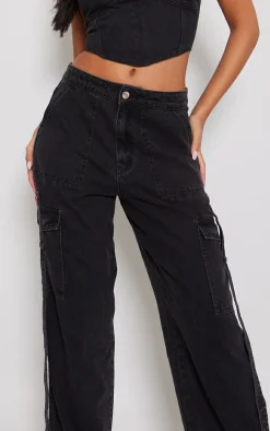 Tall Washed Black Denim Corset