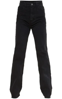 Tall Washed Black Long Leg Straight Leg Jeans