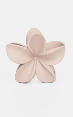 Taupe Flower Hair Claw Clip