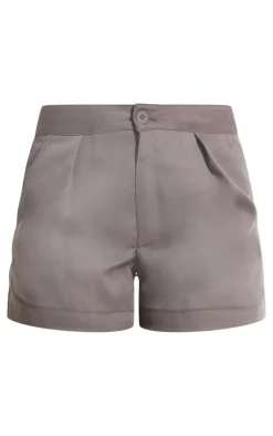Taupe Premium Tailored Woven Shorts