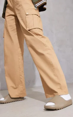 Taupe Rubber Ribbed Sole Slides