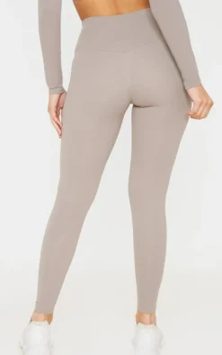Taupe Sculpt High Waist Gym Legging