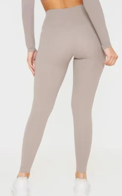 Taupe Sculpt High Waist Leggings