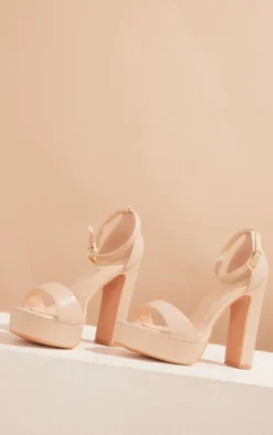Taya Nude PU Platform Sandals