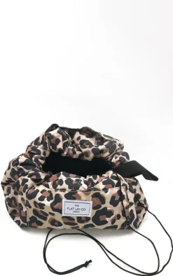 The Flat Lay co. Makeup Bag Leopard Print