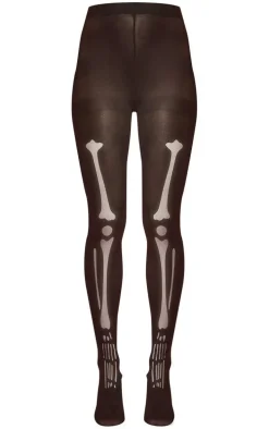Tights Skeleton Print
