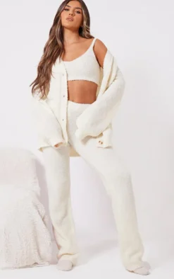 Vanilla Fluffy Knit Pants
