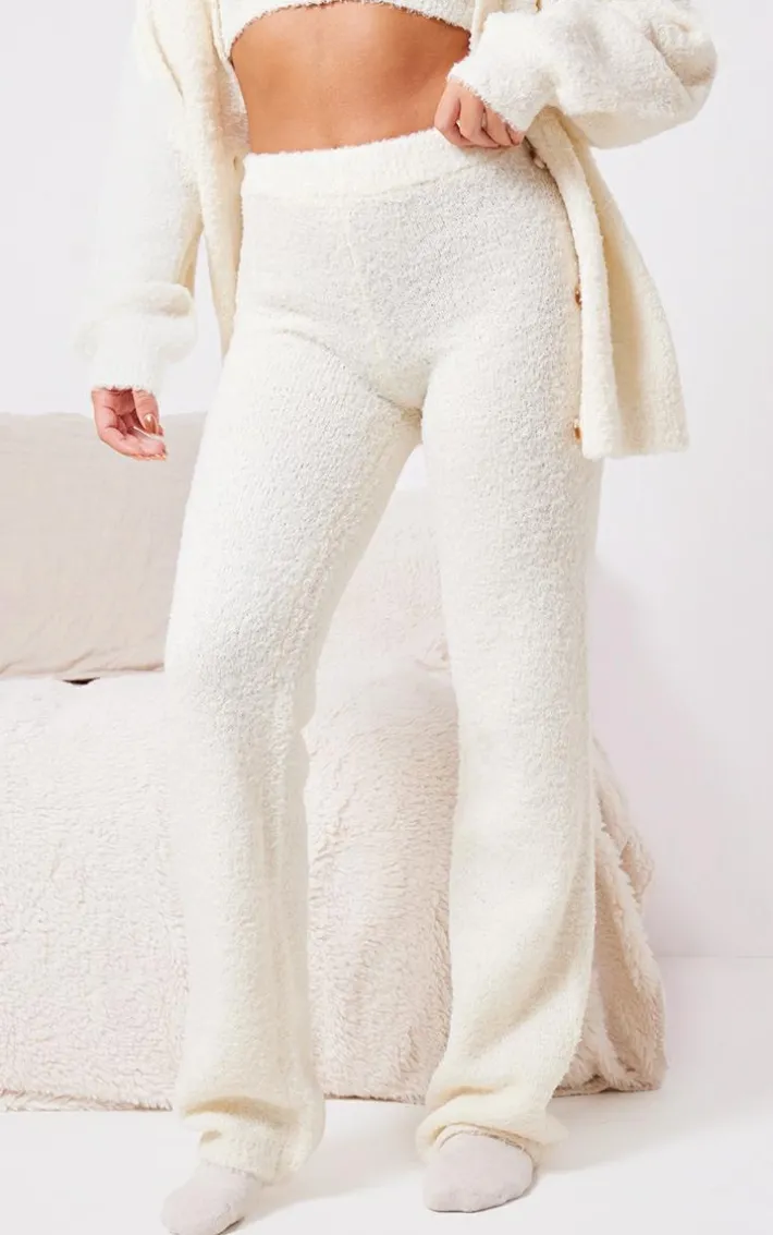 Vanilla Fluffy Knit Pants