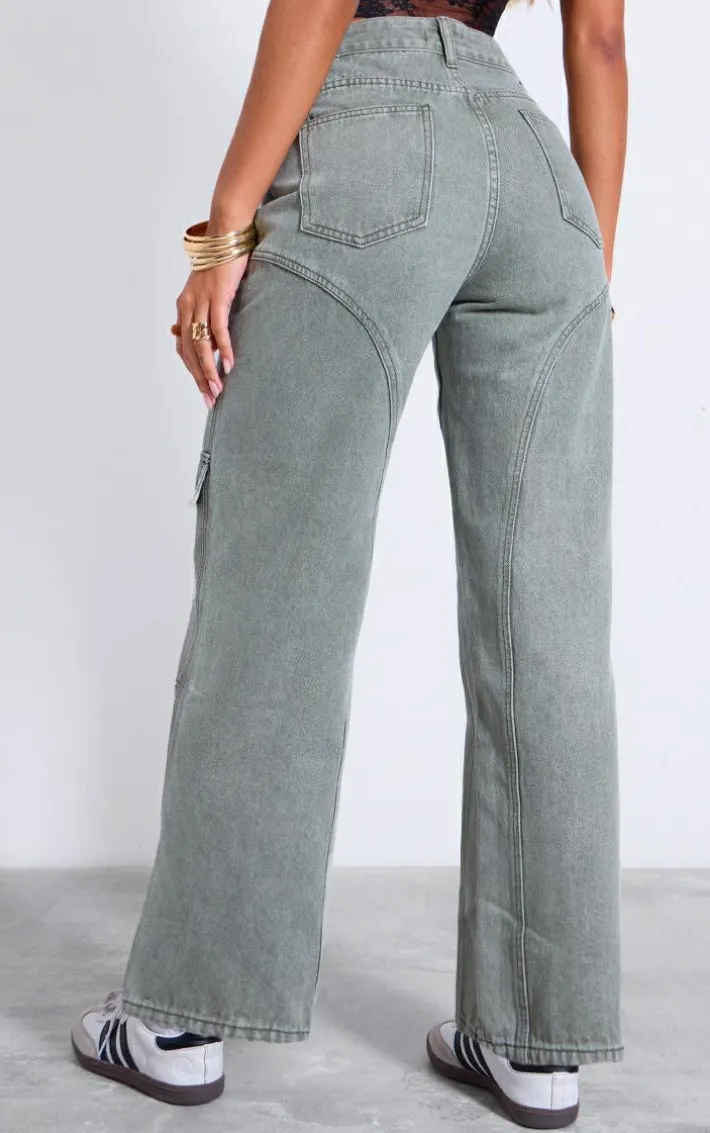 Vintage Seam Detail Straight Leg Jeans