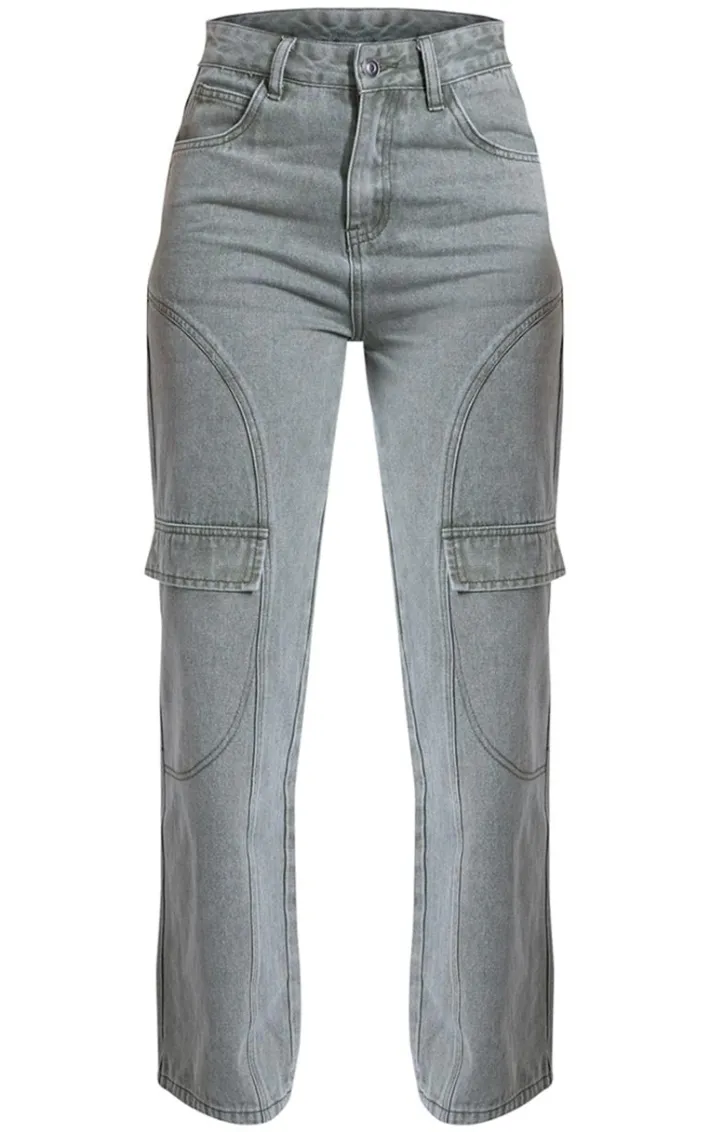 Vintage Seam Detail Straight Leg Jeans