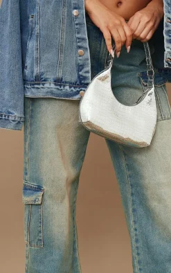 Vintage Wash Cargo Pocket Lowrise Baggy Boyfriend Jeans