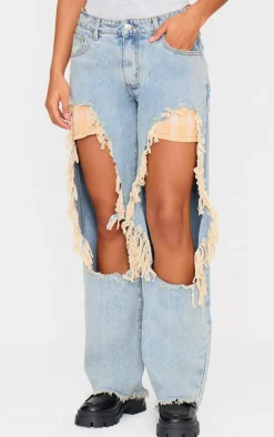 Vintage Wash Extreme Ripped Boyfriend Jeans
