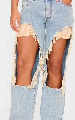Vintage Wash Extreme Ripped Boyfriend Jeans