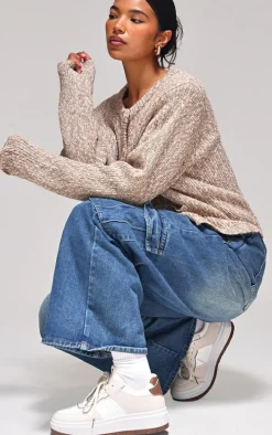 White and Cream Pu Contrast Chunky Sole Lace Up Sneakers