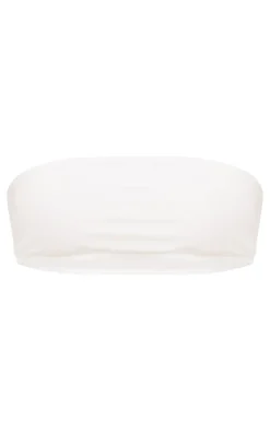 White Bandeau Mix & Match Bikini Top