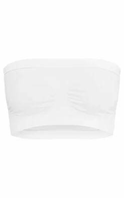 White Bandeau Seamless Bra