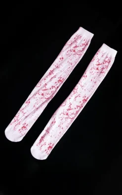 White Blood Stained Stockings