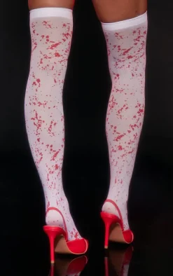 White Blood Stained Stockings