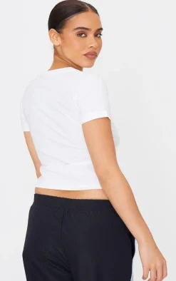 White Book Club Era Graphic Baby Doll Tee