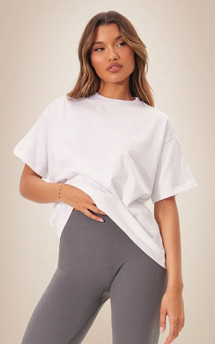 White Boxy Oversized T Shirt