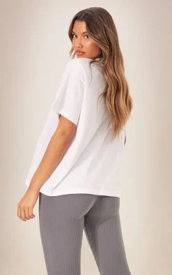 White Boxy Oversized T Shirt