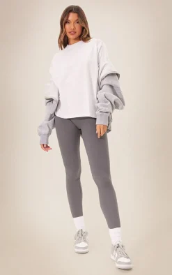 White Boxy Oversized T Shirt